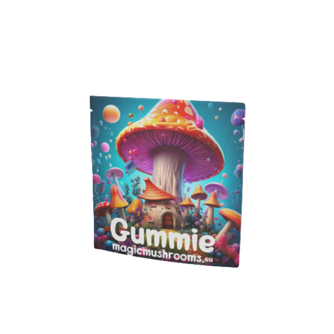 8mg Muscimol Mushroom Extract Gummies - 2 pieces (raspberry flavour)