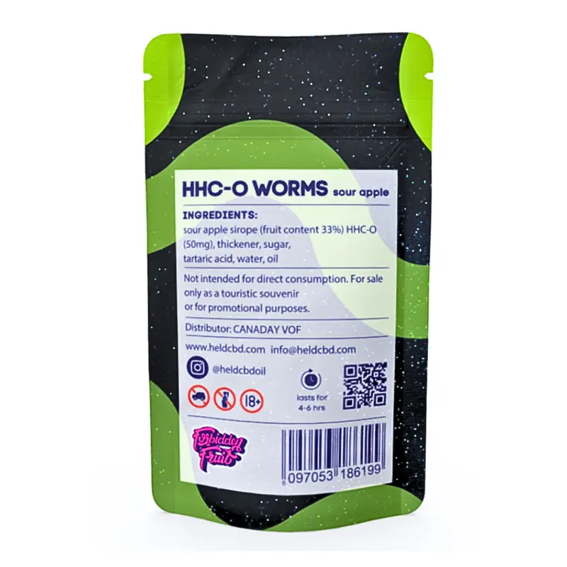 500mg HHC-O Sour Apple Gummies